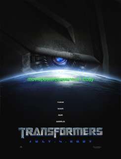 TRANSFORMERS MOVIE POSTER 1ST ADVANCE 2007 FILM  