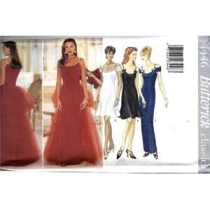  Butterick Sewing Pattern 4446 Misses Lined Formal Dress 