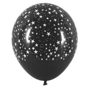    11 Stars Around Black Balloons (100 ct) [Toy] Toys & Games