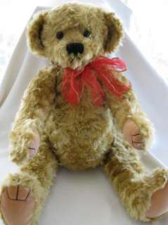 FAO Schwarz Fifth Avenue plush golden brown teddy bear 21 inch new 