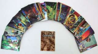 1994 Conan II Comic Chromium Trading Cards Set 90 MNT  
