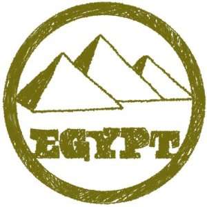 Egypt Travel Seal Car Bumper Sticker Decal 5 X 5