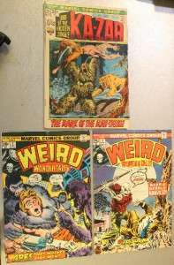 Lot 7 Marvel Comics Worlds Unknown Tomb Darkness Weird  