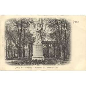   Postcard Monument to Leconte de Lisle   Paris France 