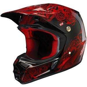  Fox Racing V 3 Latinese Helmet   Medium/Red Automotive