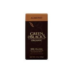  Green & Blacks Organic Chocolate, Milk, Almond, 3.5 oz 