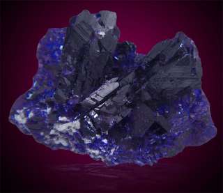NewFind 1.8NavyBlue AZURITE Crystals Milpillas Mexico  