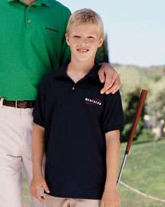 Gildan Kids Youth Boys Polo Shirt W/ Woodtone Buttons  