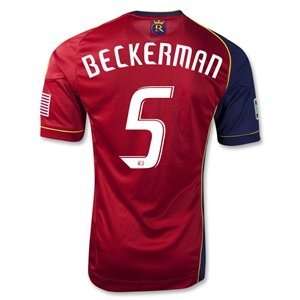 adidas Real Salt Lake 2012 BECKERMAN Authentic Home Soccer Jersey 