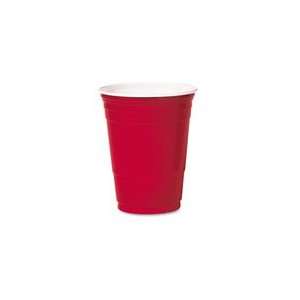 SOLO Cup Company Plastic Cold Cups, 16 Ounces, Red, 20 Bags of 50 Per 