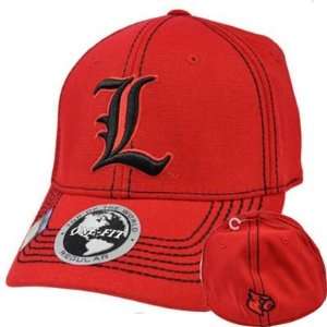  NCAA Louisville Cardinals Top of World Red Black Stitch 