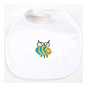  Embroidered Bee Bibs, Set of Two Baby