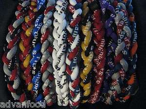 16 18 20 & 22 Titanium Tornado Sports Rope Necklace **USA SELLER 