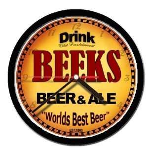  BEEKS beer and ale cerveza wall clock 