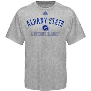  NCAA adidas Albany State Golden Rams Ash Practice T shirt 