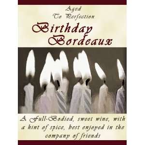    Personalized Wine Labels   Birthday Bordeaux 