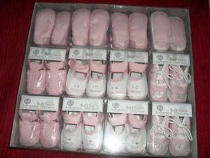 NEW WHOLESALE JOBLOT 12 x BOXED BABY GIRLS GIFT SHOES  