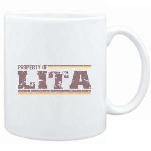 Mug White  Property of Lita   Vintage  Female Names  