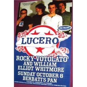  Lucero Poster   Blu Concert Flyer