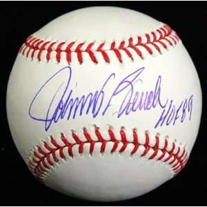 Johnny Bench Autographed Baseball   with hof 89 Inscription