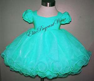National Pageant Dress Shell sizes 6mos to 3/4 Toddler  