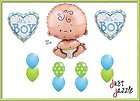 Its a Boy Baby Sweet Pea Mylar Heart Latex Shower Welcome Party 