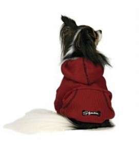 Fashion Pet Sporty Thermal Fabric Dog Hoodie SM Red  