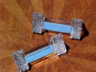 Pair of Antique French Baccarat Crystal Knife Rests  