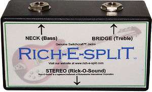Rich E Split   Rick O Sound (Rickenbacker) Stereo Signal Split Box 