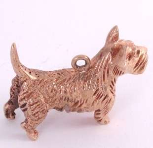 THE BEST SCOTTIE DOG CHARM OR PENDANT, SOLID 14K GOLD  