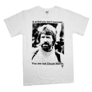 Chuck Norris If You Dont Succeed Funny T Shirt Brand New Officially 
