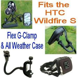   Golf Trolley Clamp Phone Mount with Waterproof Case GPS & Navigation