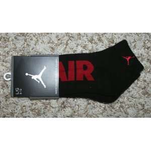  Nike Air Jordan Socks Mens Low Cut Black Embroidered 