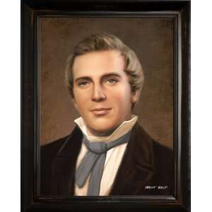 Joseph Smith Portrait by Brent Borup 24x18 Single Frame   Framed 