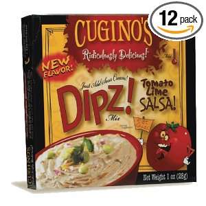 Cuginos Gourmet Foods Tomato Lime Salsa DIPZ, 1 Ounce (Pack of 12 