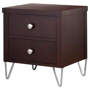 Loft Axis 2 Drawer Low Nightstand 