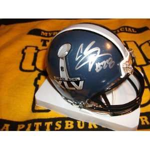  Jonathan Dwyer Steelers signed Super Bowl XLV mini helm 
