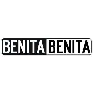   NEGATIVE BENITA  STREET SIGN