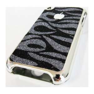  Apple Iphone 2g Original Glitter Flake Zebra Design Case 