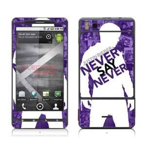 Motorola Droid X Justin Bieber Never Say Never Movie #2 skins skin kit 