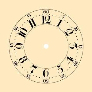    7 1/2 Ivory Shaker Style Arabic Clock Dial