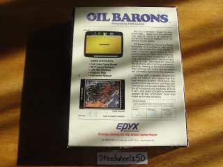 Vintage Oil Barons Commodore 64 Strategy Game Epyx RARE  
