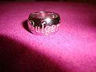 Bvlgari Save the Children Wide band Ring in Sterling Silver size 5.5