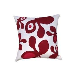   / Color  Off White Flannel Fabric in Red/Strawberry