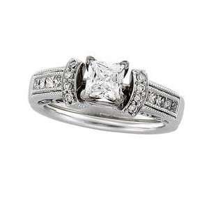  14k White Gold Diamond Bridal Enhancer Ring Everything 