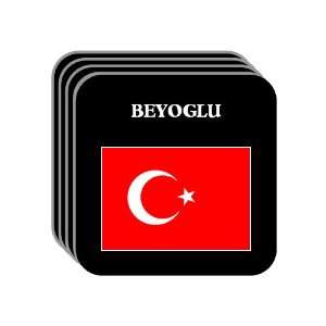  Turkey   BEYOGLU Set of 4 Mini Mousepad Coasters 