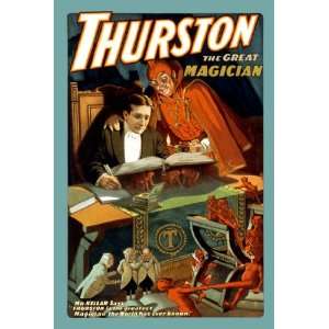  Thurston the great magician 12X18 Canvas