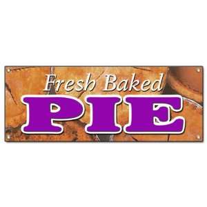  FRESH BAKED PIE BANNER SIGN pies bakery slice signs Patio 
