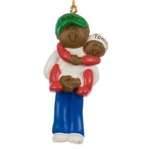 Personalized Ethnic Big Brother Holding Baby Christmas 