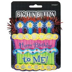    Lets Party By Amscan Happy Birthday Big Fun Button 